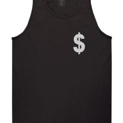 Dollar Sign Simple Chest Mens Tank Top Shirt