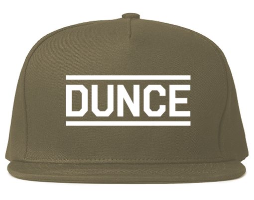 Dunce Funny Mens Snapback Hat - Image 3