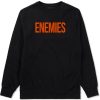 ENEMIES Orange Print Crewneck Sweatshirt