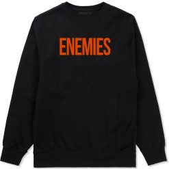 ENEMIES Orange Print Crewneck Sweatshirt