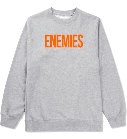 ENEMIES Orange Print Crewneck Sweatshirt - Image 3