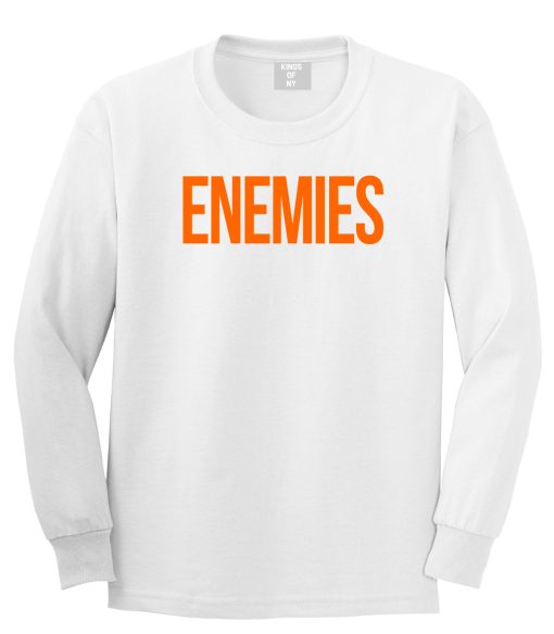 ENEMIES Orange Print Long Sleeve T-Shirt - Image 2