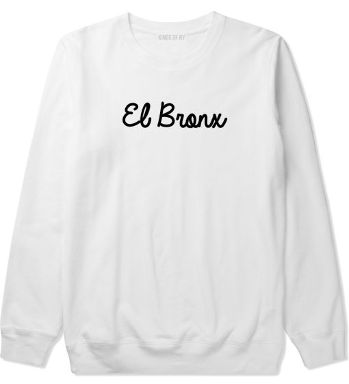 El Bronx Spanish Script Mens Crewneck Sweatshirt - Image 2