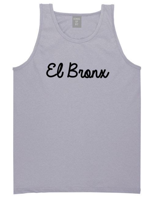 El Bronx Spanish Script Mens Tank Top Shirt - Image 3