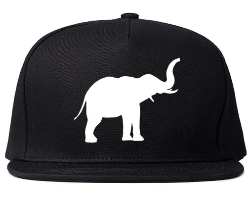 Elephant Animal Chest Mens Snapback Hat