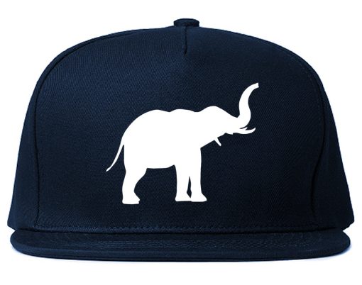 Elephant Animal Chest Mens Snapback Hat - Image 2