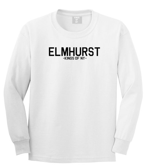 Elmhurst Queens New York Mens Long Sleeve T-Shirt - Image 2