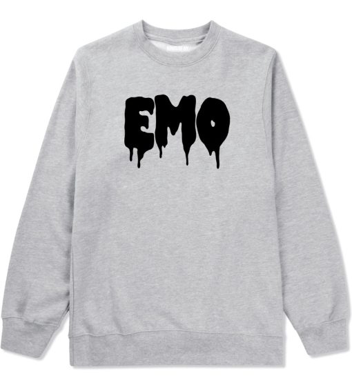 Emo Goth Mens Crewneck Sweatshirt - Image 3