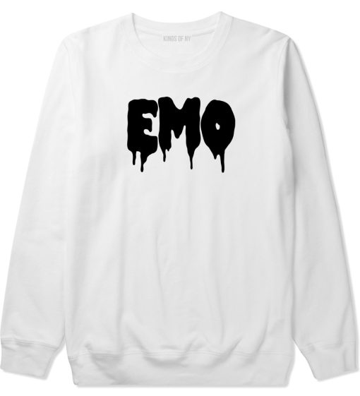 Emo Goth Mens Crewneck Sweatshirt - Image 2