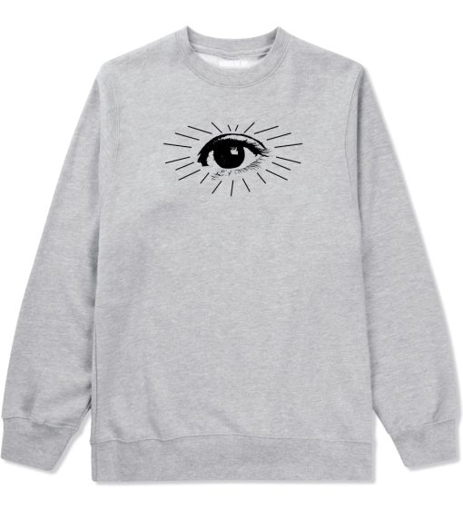 Eyeball Eyes Print Mens Crewneck Sweatshirt - Image 3