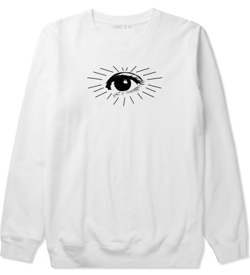 Eyeball Eyes Print Mens Crewneck Sweatshirt - Image 2