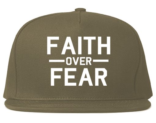 Faith Over Fear Mens Snapback Hat - Image 3