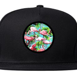 Flamingo Circle Snapback Hat