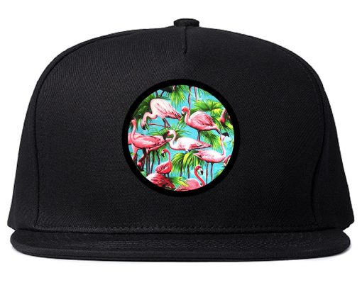 Flamingo Circle Snapback Hat