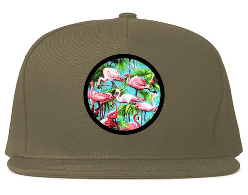 Flamingo Circle Snapback Hat - Image 3