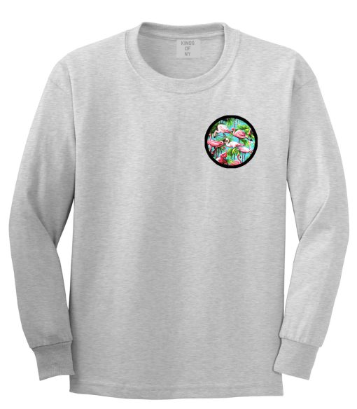 Flamingo Circle Long Sleeve T-Shirt - Image 3