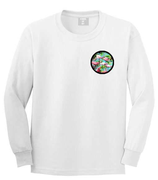 Flamingo Circle Long Sleeve T-Shirt - Image 2