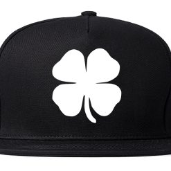 Four Leaf Clover Chest Mens Snapback Hat