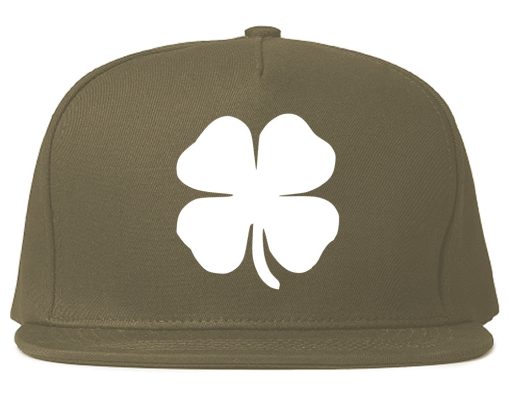 Four Leaf Clover Chest Mens Snapback Hat - Image 3