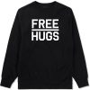 Free Hugs Funny Mens Crewneck Sweatshirt