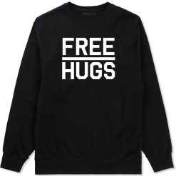 Free Hugs Funny Mens Crewneck Sweatshirt