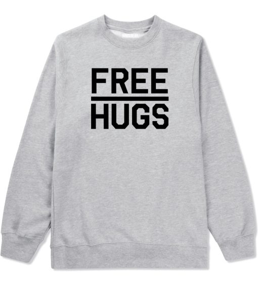 Free Hugs Funny Mens Crewneck Sweatshirt - Image 3