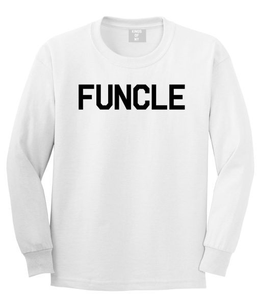 Funcle Fun Funny Uncle Mens Long Sleeve T-Shirt - Image 2