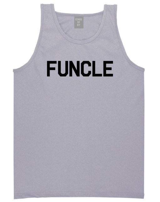 Funcle Fun Funny Uncle Mens Tank Top T-Shirt - Image 3