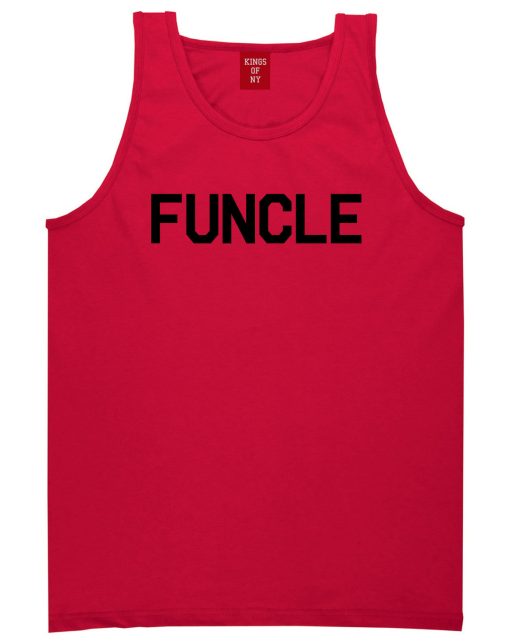 Funcle Fun Funny Uncle Mens Tank Top T-Shirt - Image 4