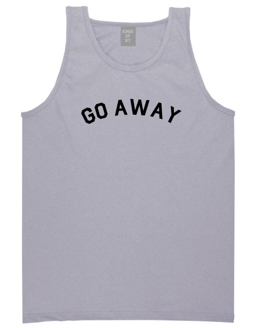 Go Away Mens Tank Top Shirt - Image 3