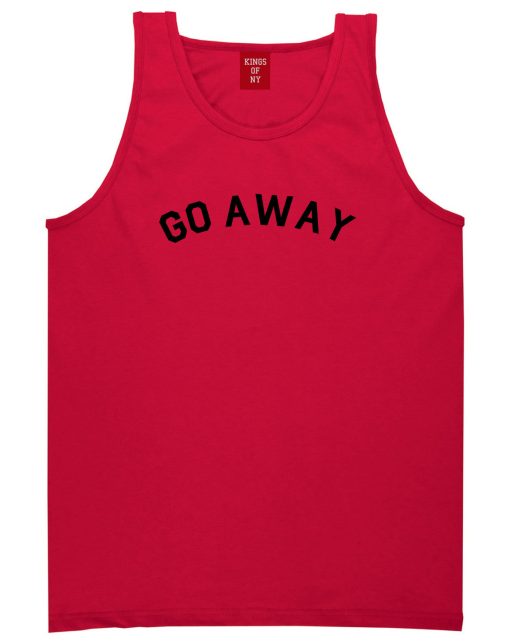 Go Away Mens Tank Top Shirt - Image 4