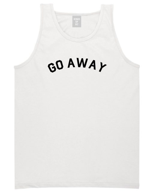Go Away Mens Tank Top Shirt - Image 2