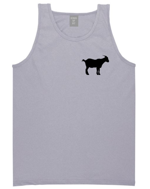 Goat Animal Chest Mens Tank Top Shirt - Image 3