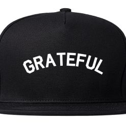 Grateful Thankful Mens Snapback Hat