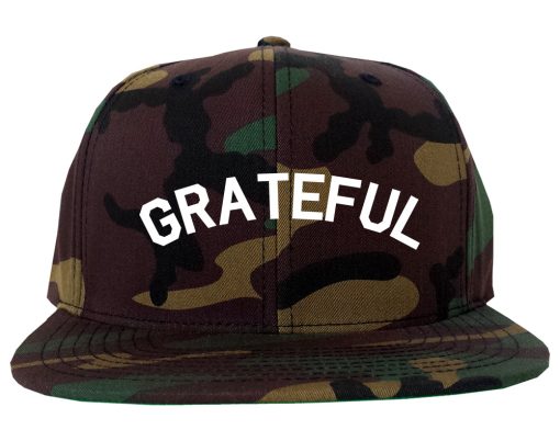 Grateful Thankful Mens Snapback Hat - Image 5
