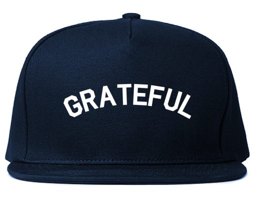 Grateful Thankful Mens Snapback Hat - Image 2