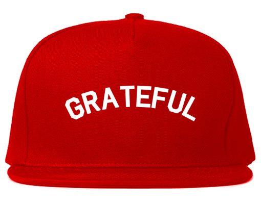 Grateful Thankful Mens Snapback Hat - Image 4