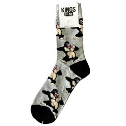 Grey Silverback Gorilla Mens Cotton Socks