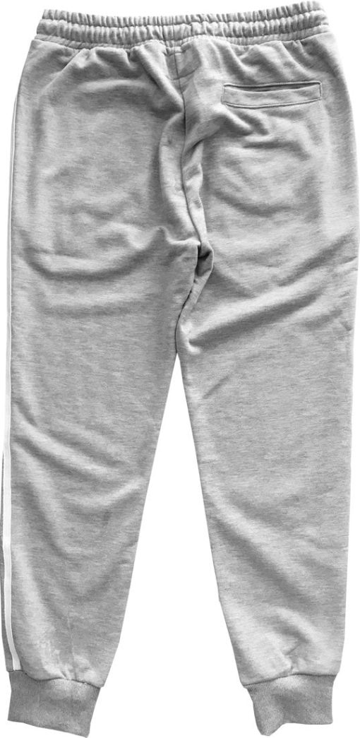 Grey with White Stripes Jogger Sweatpants - Image 3