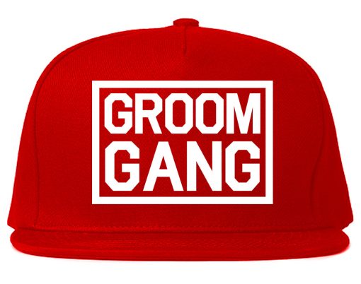 Groom Gang Bachelor Party Mens Snapback Hat - Image 4