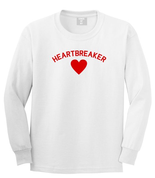 Heartbreaker Valentines Day Mens Long Sleeve T-Shirt - Image 2
