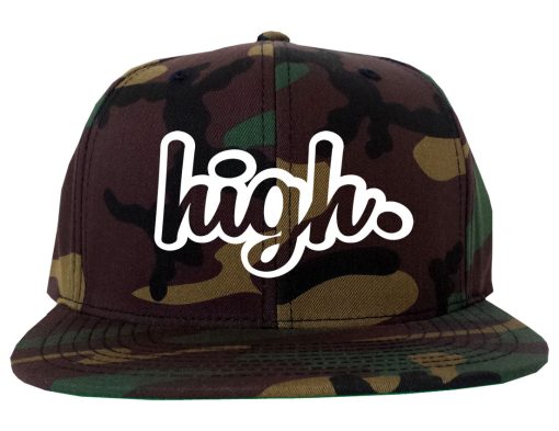 High Outline Weed Snapback Hat - Image 5