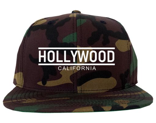 Hollywood California City Lines Mens Snapback Hat - Image 6