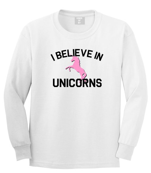 I Believe In Unicorns Mens Long Sleeve T-Shirt - Image 2