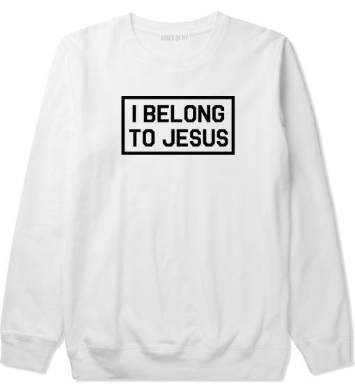 I Belong To Jesus Mens Crewneck Sweatshirt - Image 2