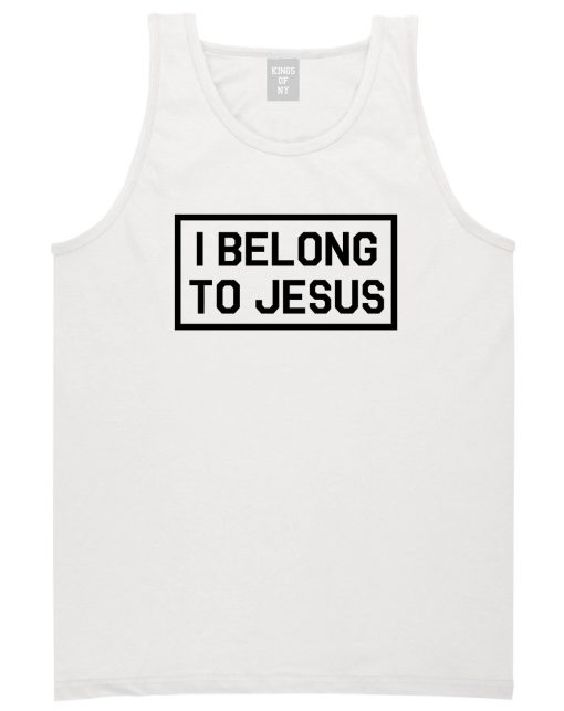 I Belong To Jesus Mens Tank Top Shirt - Image 2