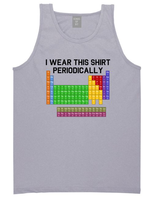 I Wear This Shirt Periodically Funny Science Mens Tank Top T-Shirt - Image 3