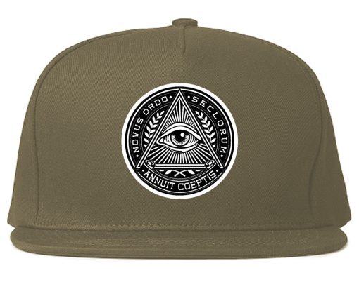 Illuminati Eye Triangle Snapback Hat - Image 3