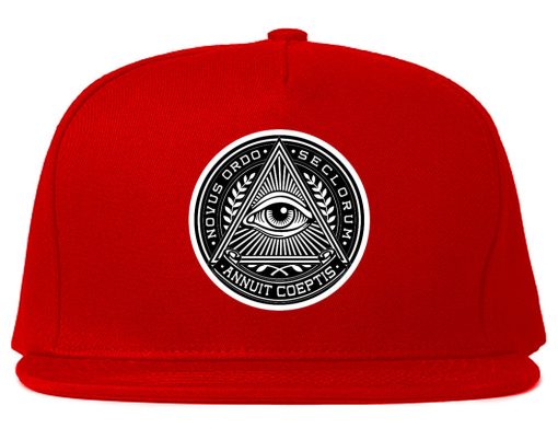 Illuminati Eye Triangle Snapback Hat - Image 4