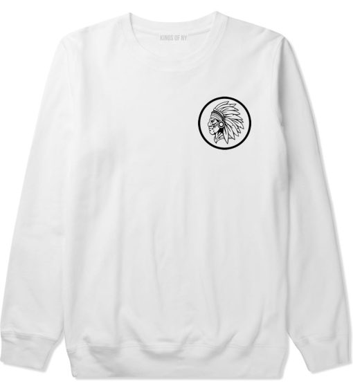 Indian Native Headdress Crewneck Sweatshirt - Image 2
